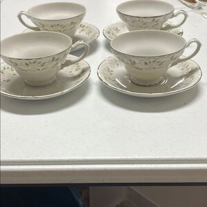 Sheffield, classic Floral Teacup and Saucer Set